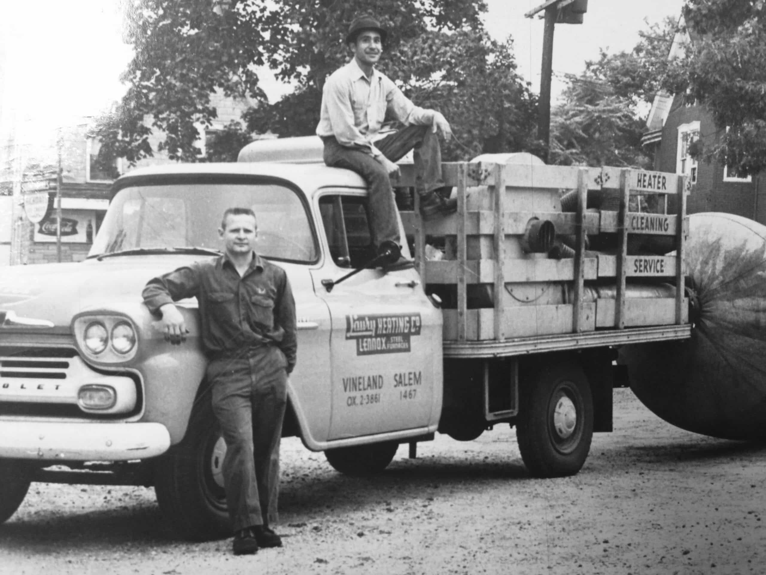 Historic photo of Laury Heating Company in Vineland, NJ