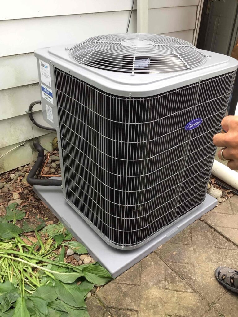 Air conditioner replacement completed by Laury Heating Cooling & Plumbing in Carneys Point Township, NJ
