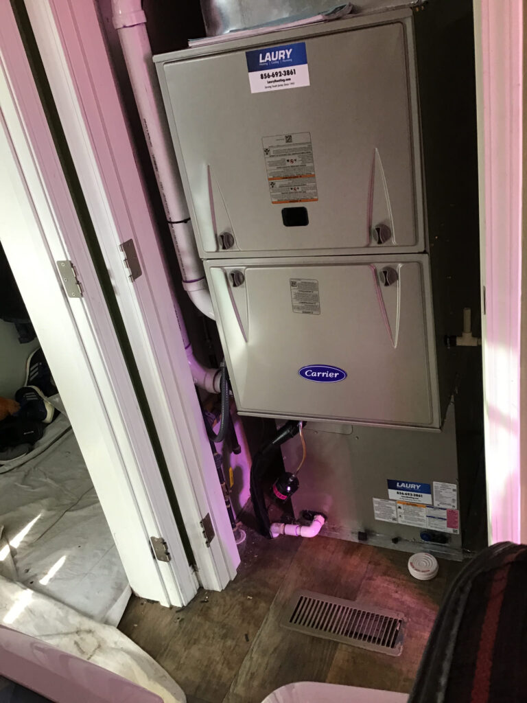 Gas furnace installation services completed by Laury Heating Cooling & Plumbing in Salem County, NJ