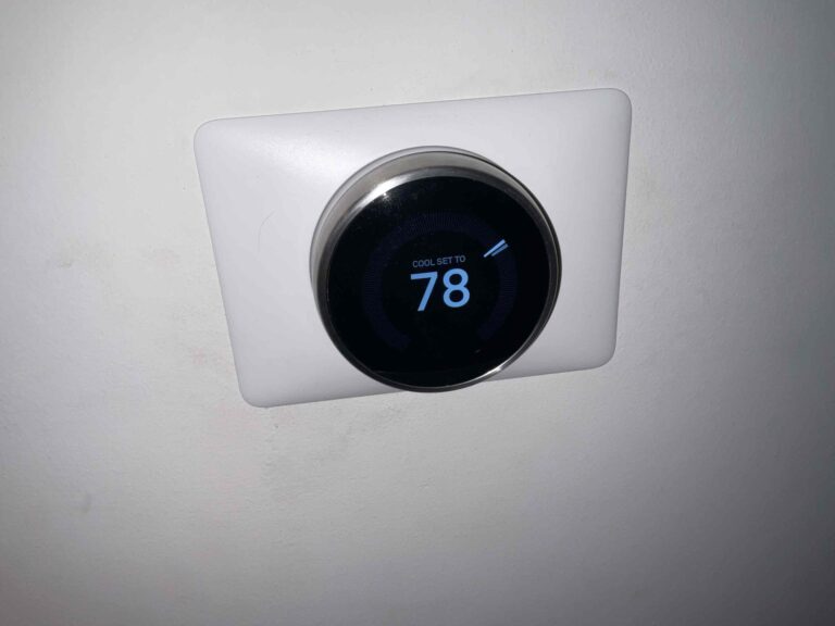 Thermostat set to 78 degrees during a South Jersey heatwave