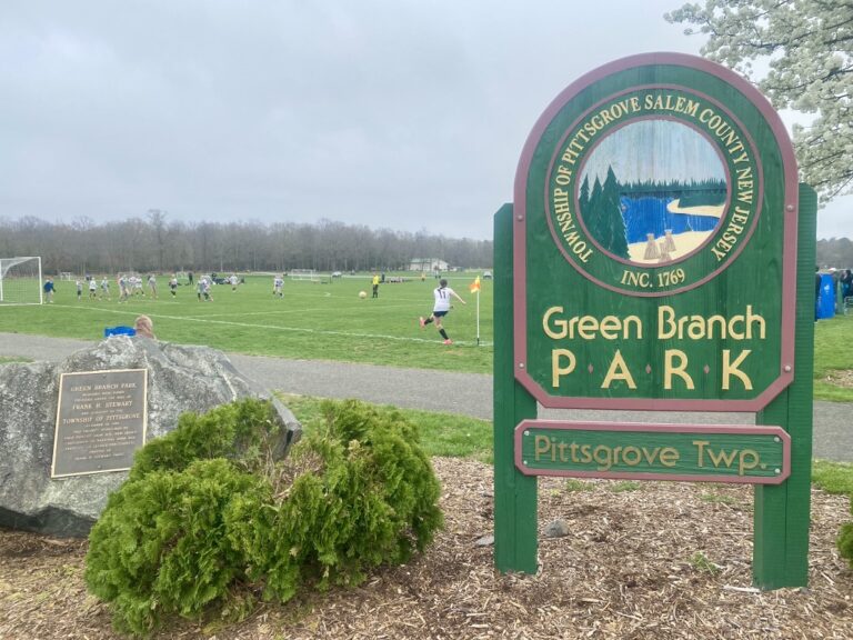 Green Branch Park sign in Pittsgrove Township, NJ