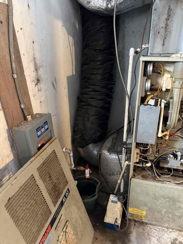 Open Trane furnace inspected after it stopped heating in Monroe Township, NJ