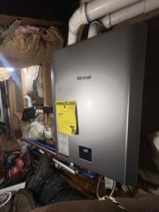 Rinnai SENSEI RX Series tankless water heater installed in Cape May, NJ
