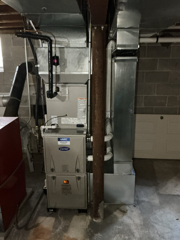Furnace and ductwork installed in a Bridgeton, NJ home