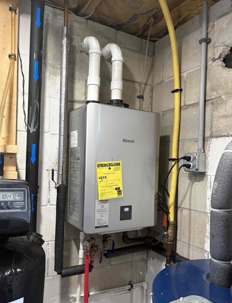Rinnai SENSEI RX199iN tankless water heater installed in Millville, NJ