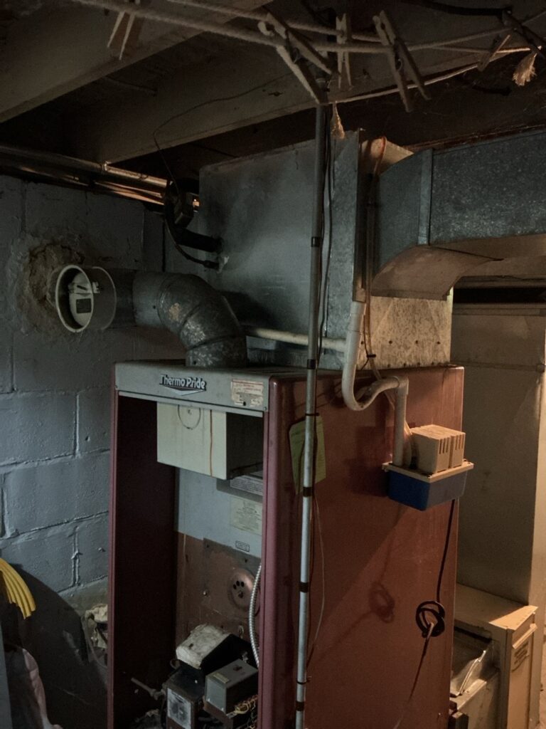 old broken furnace in vineland new jersey