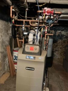 Weil-McLain boiler serviced on East Vine Street in Millville, NJ, in September 2026.